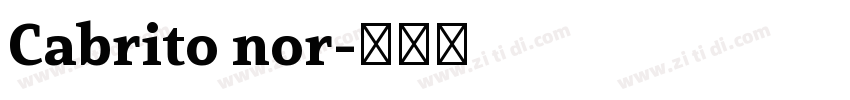 Cabrito nor字体转换
